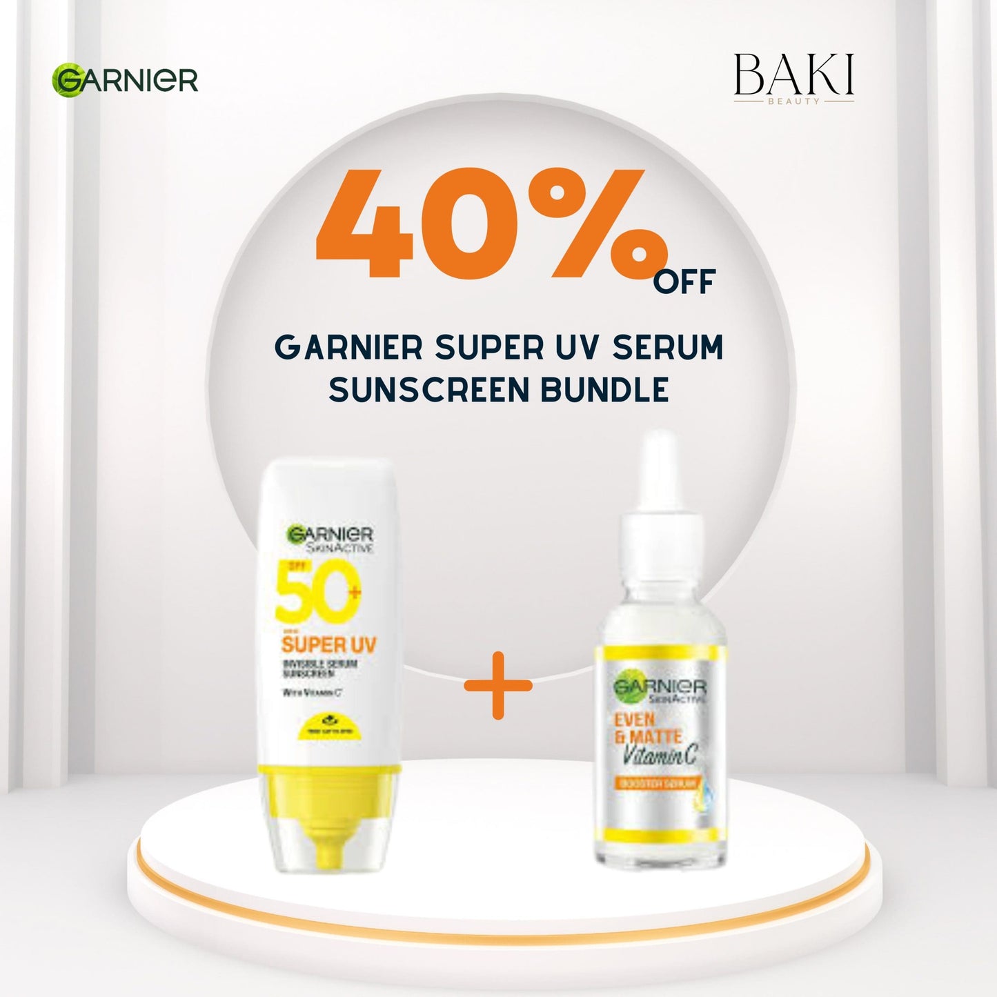Garnier Super UV Sunscreen & Vitamin C Bundle