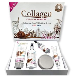 🔥 LIMITED DEAL — Snail Collagen Miracle 5-Piece Skincare Set | Anti-Aging + Whitening + Deep Hydration | KSh 4,000