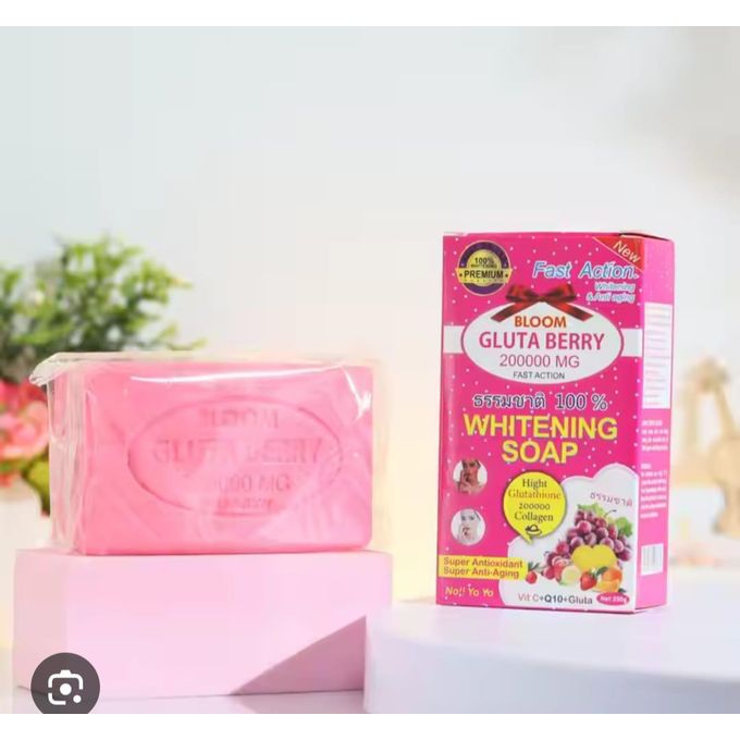 🔥 LIMITED DEAL — Bloom Gluta Berry Whitening Soap | Glutathione + Berry Extracts + Brighter Skin | KSh 1750