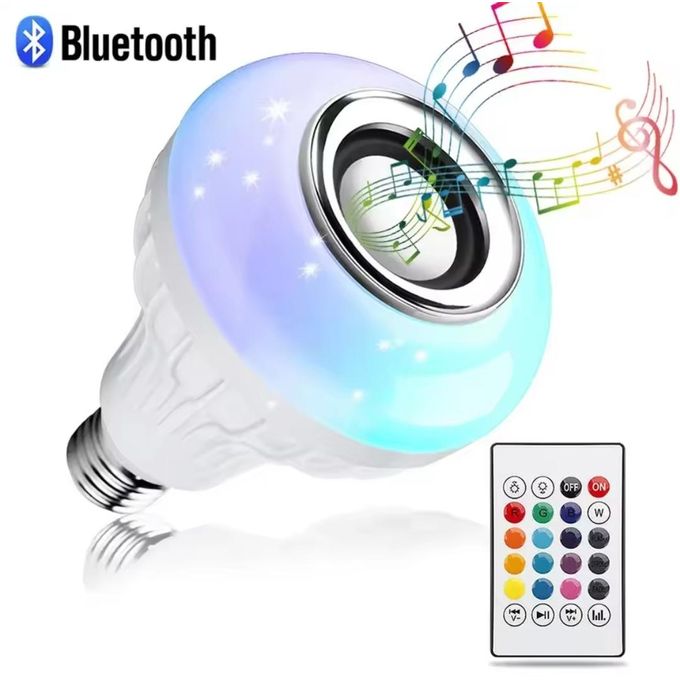 🔥 LIMITED DEAL — LED Bluetooth Speaker Bulb + Remote | Color-Changing Lights + Wireless Music + Easy Setup | KSh 1,750