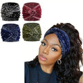 2pcs/Pack Bohemian Soft Twist Knotted Wide Edge Headband – Women’s Turban Style