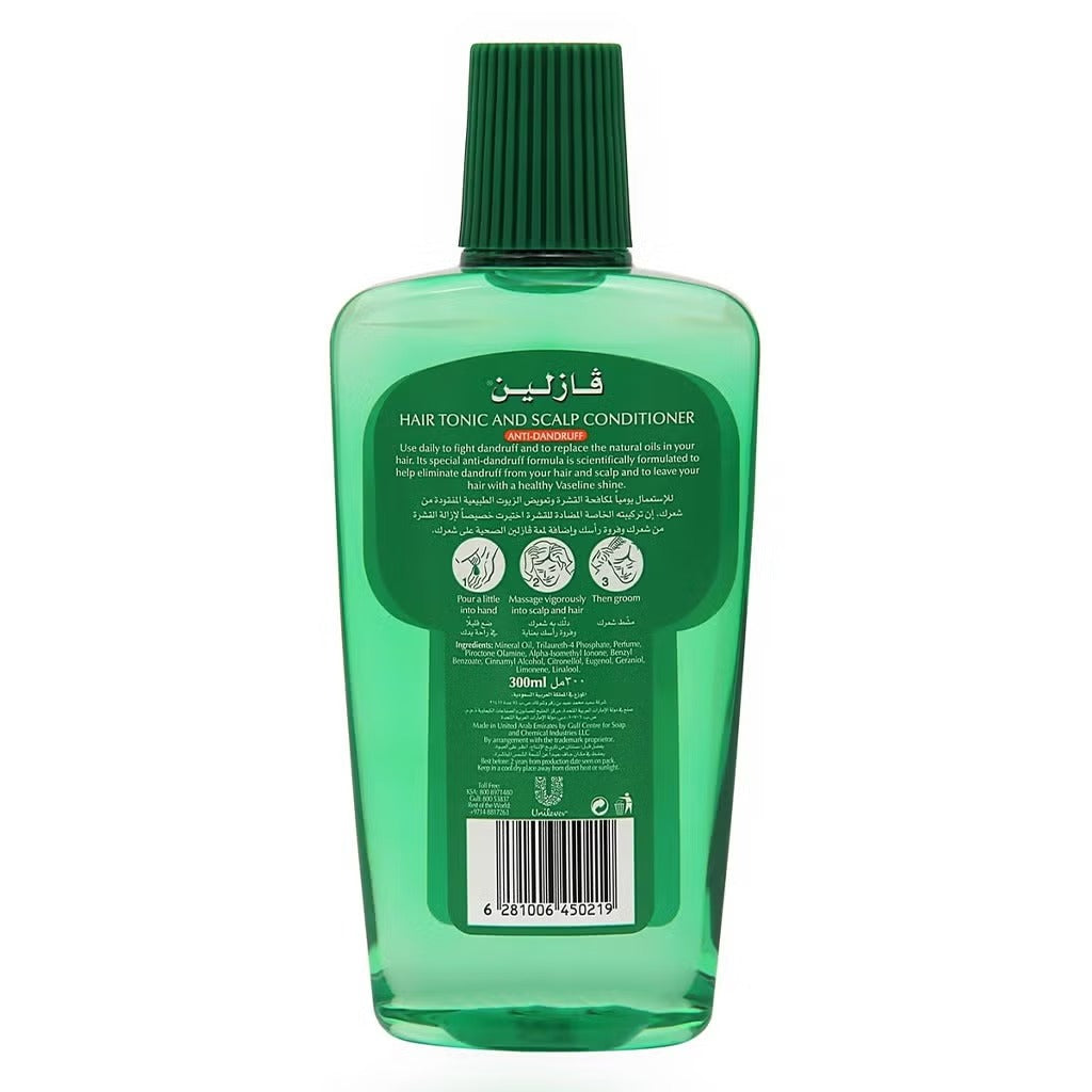 Vaseline Anti-Dandruff Hair Tonic & Scalp Conditioner (300ml)