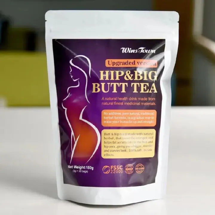 Wins Town Hip & Butt Enhancement Tea — Naturally Bigger, Rounder Curves From The Inside Out!