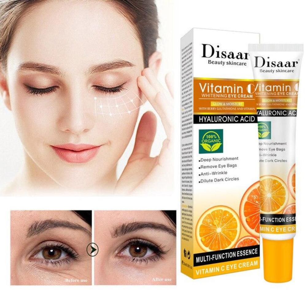 🔥 LIMITED DEAL — Disaar Vitamin C Whitening Eye Cream + Hyaluronic Acid 25ml | Fade Dark Circles + Reduce Puffiness + Smooth Fine Lines | KSh 1200