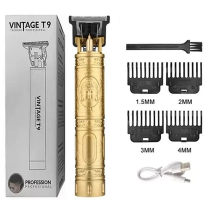 T9 Vintage Shaver – Low-Noise, Powerful & Stylish Grooming Tool