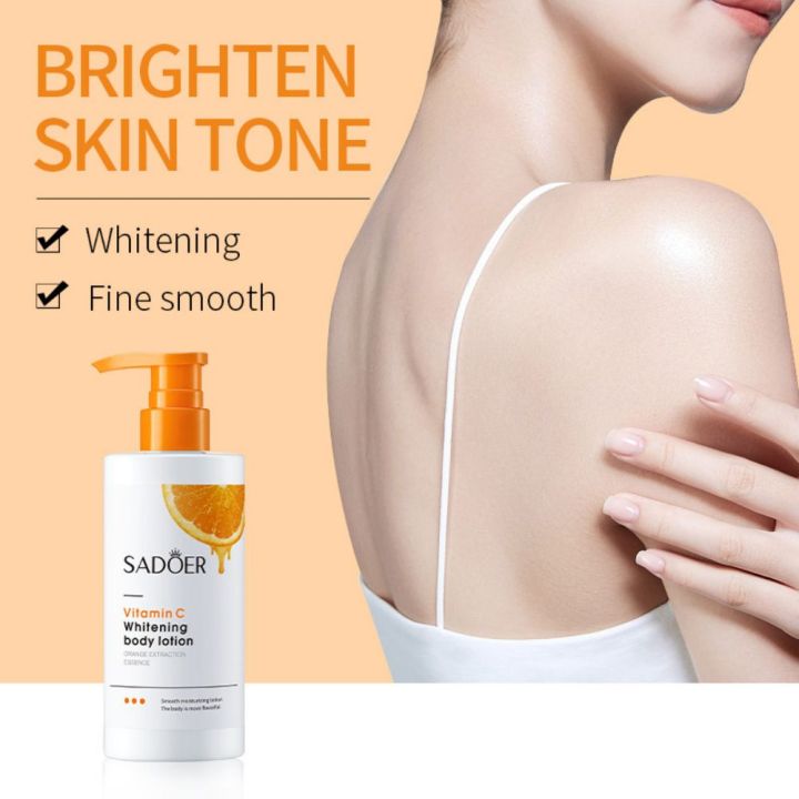 🔥 LIMITED DEAL — SADOER Vitamin C Whitening Body Lotion | Brightening + Dark Spots + Deep Hydration | KSh 2,000