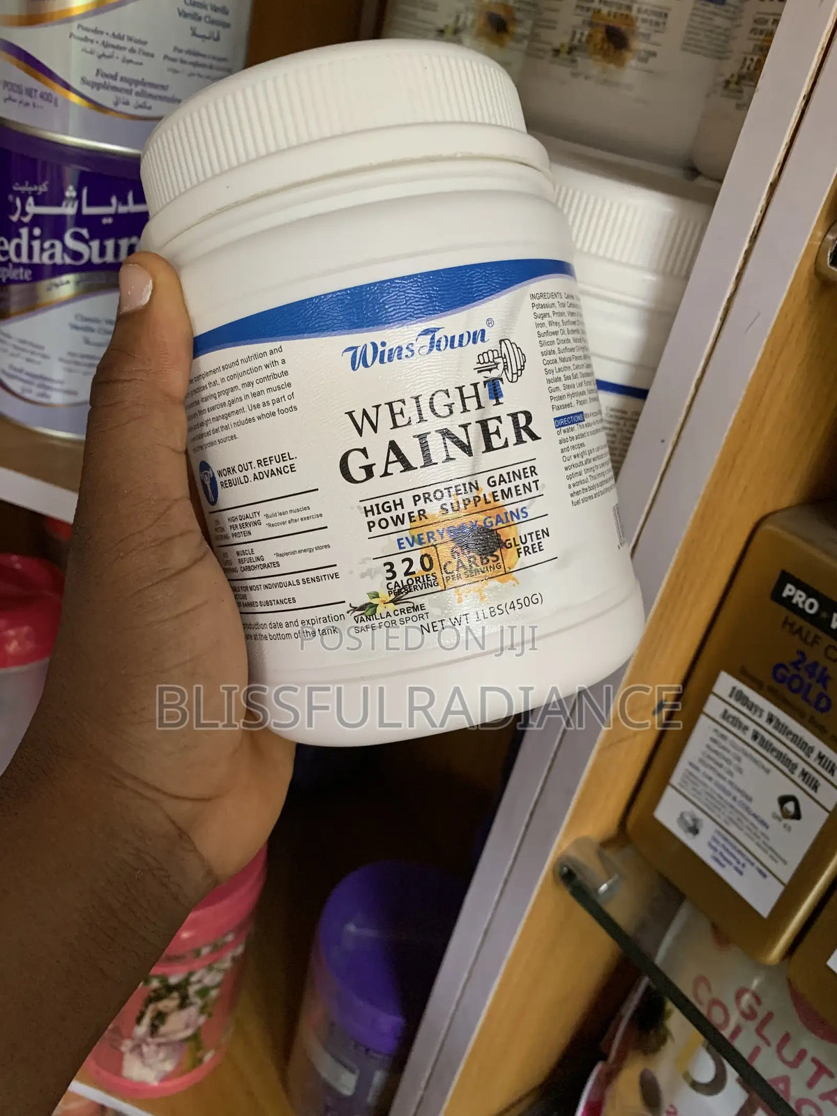 🔥 LIMITED DEAL — Wins Town Weight Gainer High Protein Supplement 450g | Build Muscle + Gain Weight + Boost Recovery | KSh 2,200