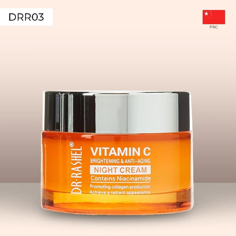 🔥 LIMITED DEAL — DR. RASHEL Vitamin C Night Cream | Niacinamide + Collagen + Vit C | Brighten + Anti-Ageing + Glow | KSh 1,200