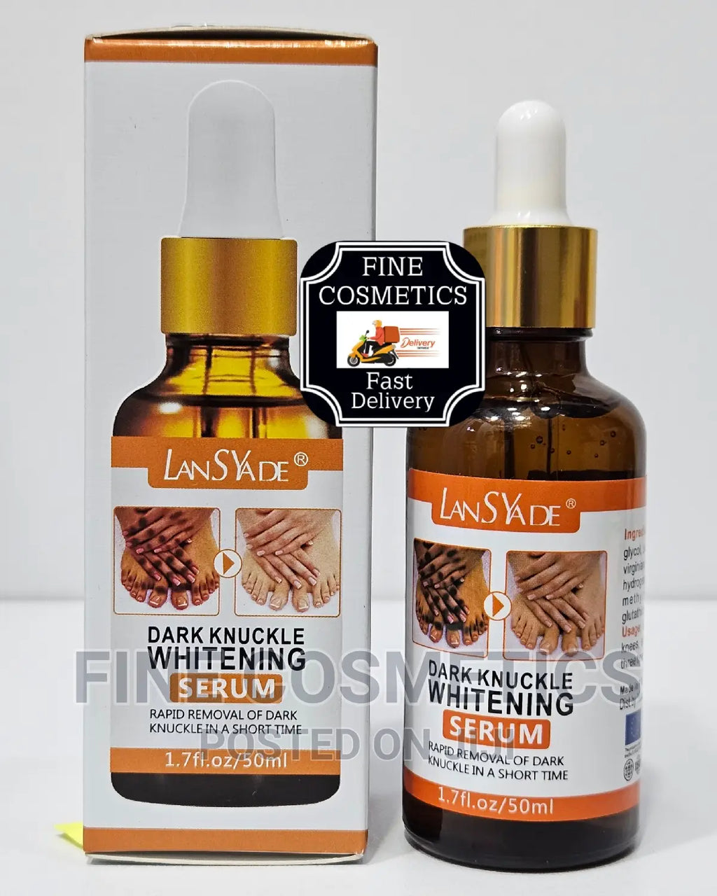 🔥 LIMITED DEAL — LansYade Dark Knuckle Whitening Serum 50ml | Fades Dark Knuckles + Brightens Elbows & Knees + Evens Skin Tone | KSh 1,500