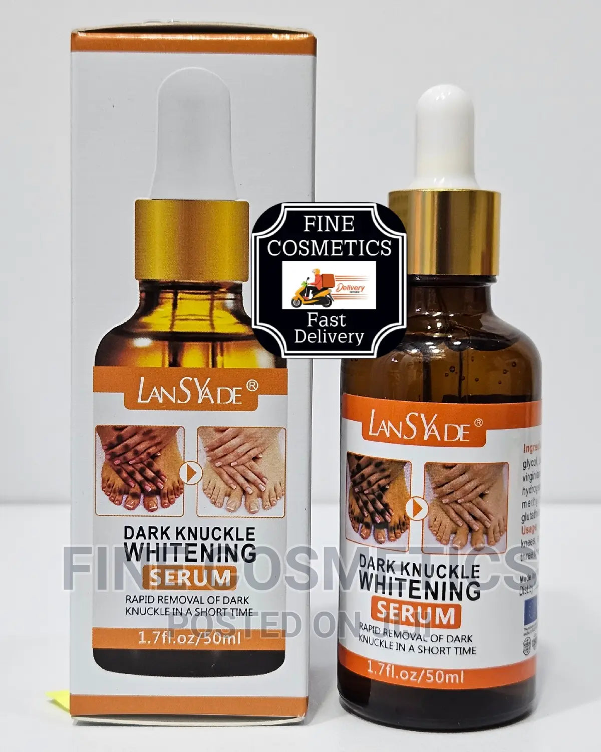 🔥 LIMITED DEAL — LansYade Dark Knuckle Whitening Serum 50ml | Fades Dark Knuckles + Brightens Elbows & Knees + Evens Skin Tone | KSh 1,500