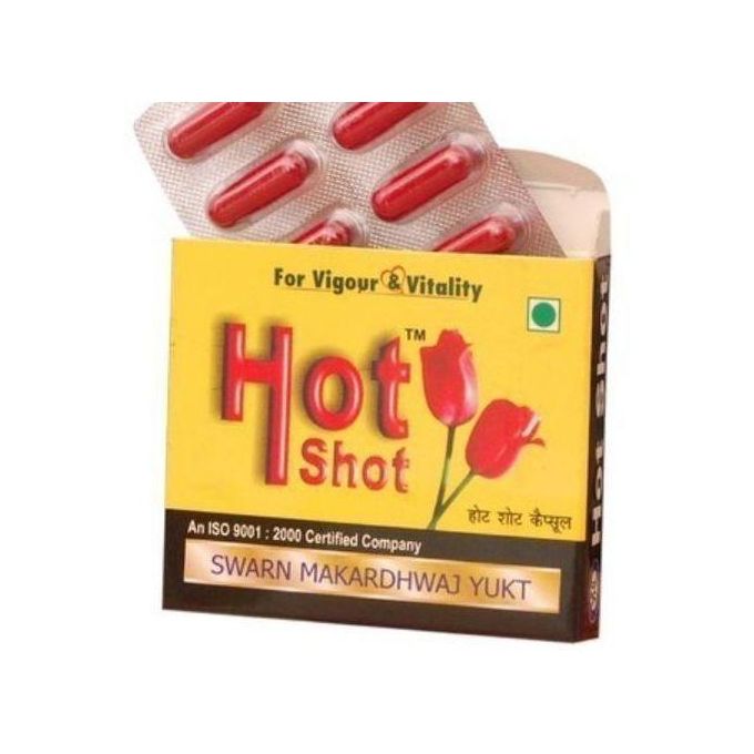 🔥 LIMITED DEAL — Hot Shot Vigor & Vitality Capsules (10 Caps) | Boosts Energy + Stamina + Circulation | KSh 2,500