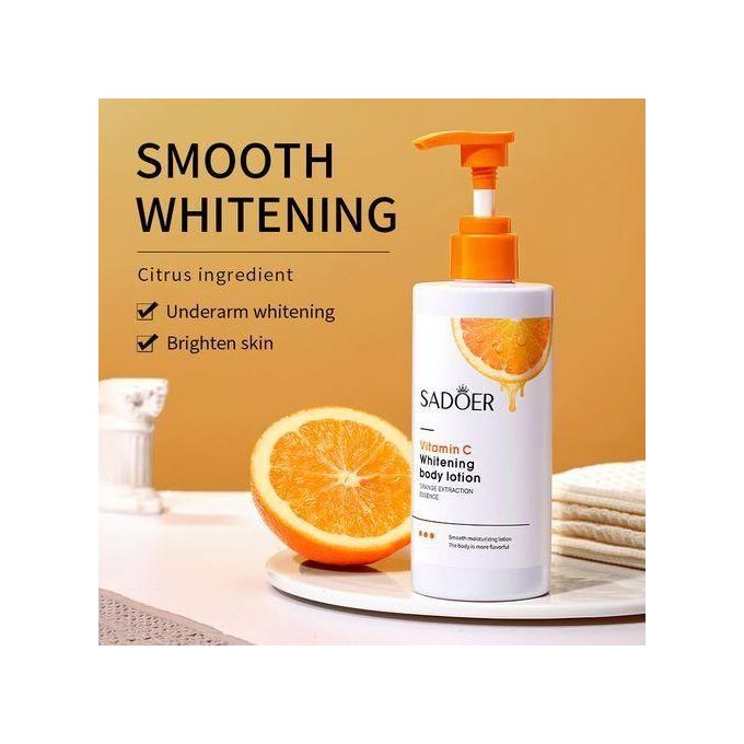 🔥 LIMITED DEAL — SADOER Vitamin C Whitening Body Lotion | Brightening + Dark Spots + Deep Hydration | KSh 2,000
