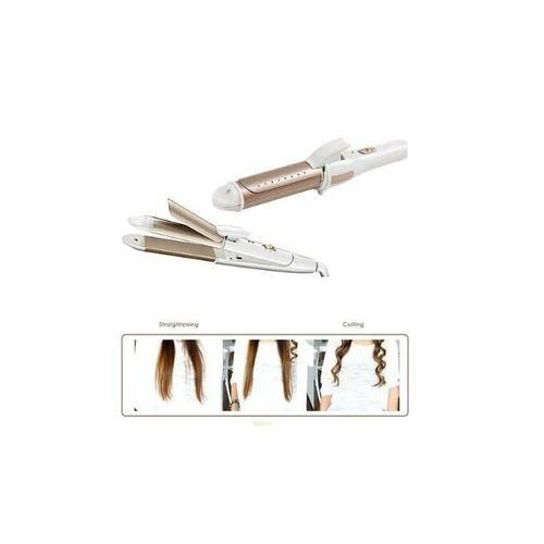 Geemy 2in1 Flat Iron Hair Straightener/Curler Tourmaline