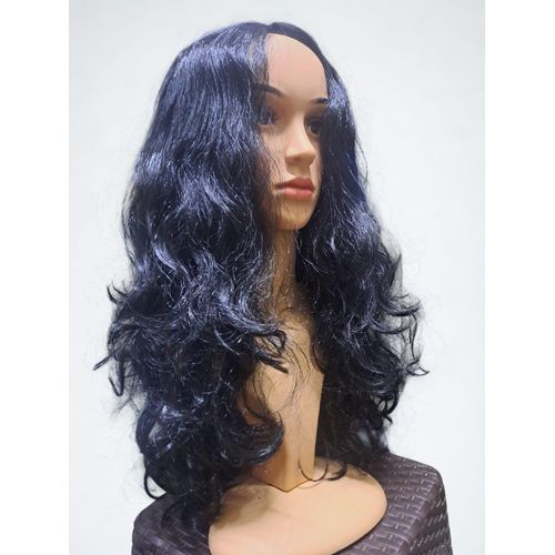 Natural-Look Curly Shoulder-Length Wig – Heat-Resistant Synthetic Fiber