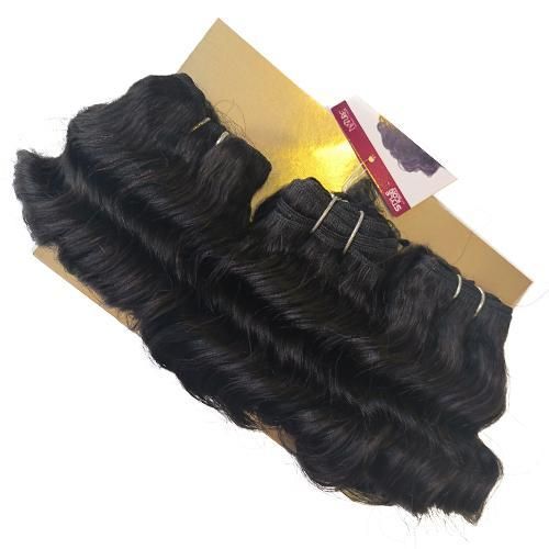 Fashion Idol Human STYLE ICON Nature Curly Hair Bundle HH NATURE FANTASY WAVE color 1B Human Nature Hair Extension 3 PCS In A Pack Hair Extension For Women