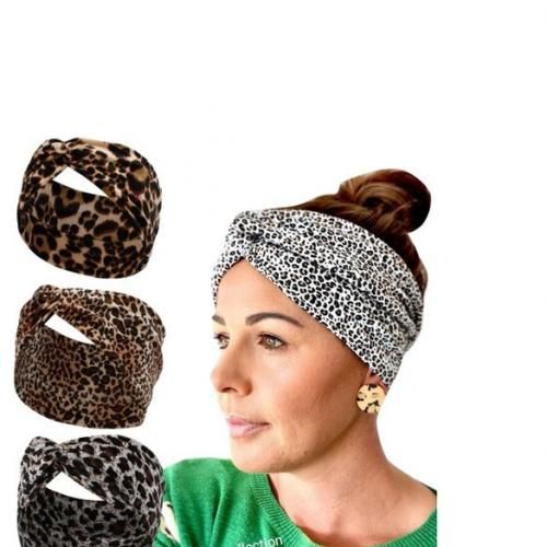 Gorgeous Cheetah Printed Women Headbands Women Tarban