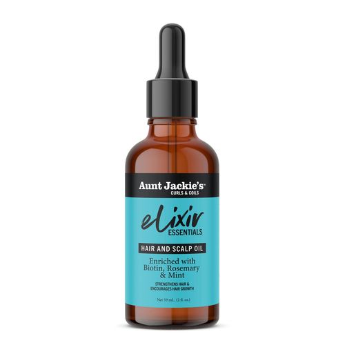 Aunt Jackie'S Hair & Scalp Oil Formulated with special ingredients such as Biotin, Rosemary & Mint to support hair growth, nourish and thicken hair strands(Elixir Essentials)