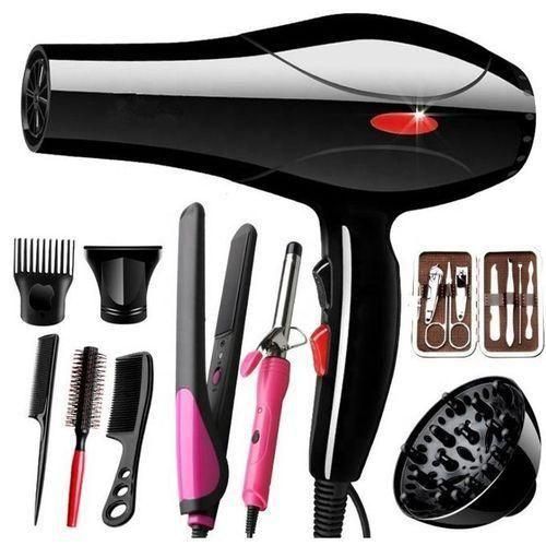 Canye Commercial Hair Blowdry, Tongs, Flat Iron, Straightener & Nail Set