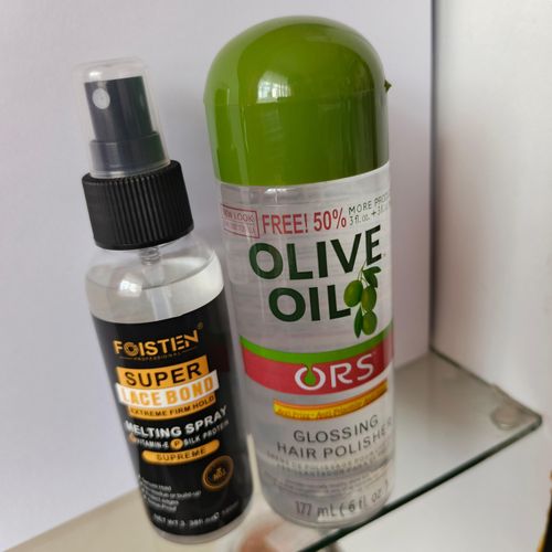 Foisten Wig Lace melting spray super Lace bond Extreme firm hold Lace melting spray + Free hair polisher