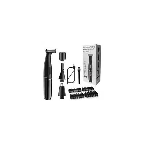 4-in-1 Portable Body & Face Shaver, Hair Clipper, Nose & Eyebrow Trimmer – Multifunctional Grooming Kit for Men & Women, Beard, Intimate & Precision Shaving