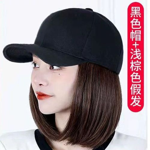Ladies Wig Caps Hat With Wavy Curly Hair Extensions Wigs Curly Hair