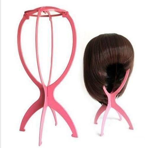 Plastic Wig Stand Holder – Pink