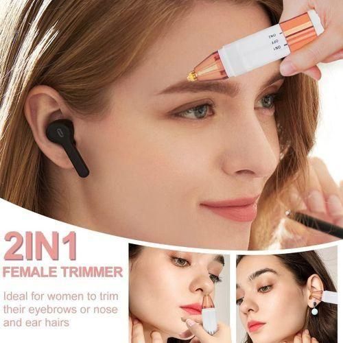 Rechargeable Flawless Duo Perfect Shaver 2in1 For Eye Brows Body