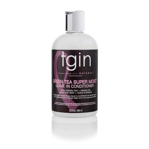 Tgin Green Tea Super Moist Leave in Conditioner For Natural Hair, Argan oil, White, Green Tea, Shea butter