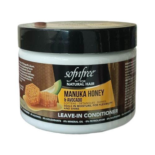 Sofn'free Manuka Honey & Avocado LEAVE-IN CONDITIONER Softens Detangles Shines FOR NATURAL HAIR