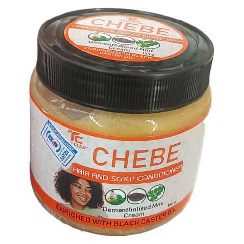 Top Class Chebe HAIR & SCALP CONDITIONER Black Castor Oil Dementholised Mint Cream Use After Shampoo pp