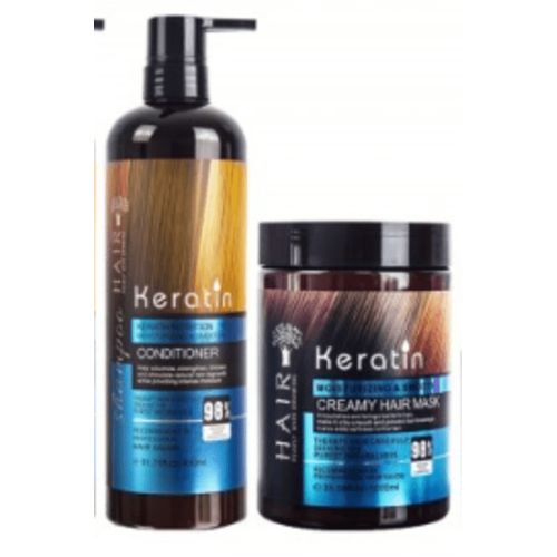 Keratin conditioner & creamy hair mask