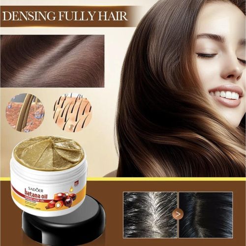 Batana Oil for Hair Growth & Hair Strengthening Organic Batana Oil Paste Scalp Moisturizing Hair Care Oil Prevents Hair Loss, Eliminates Split Ends, Enhances Thickness__100g