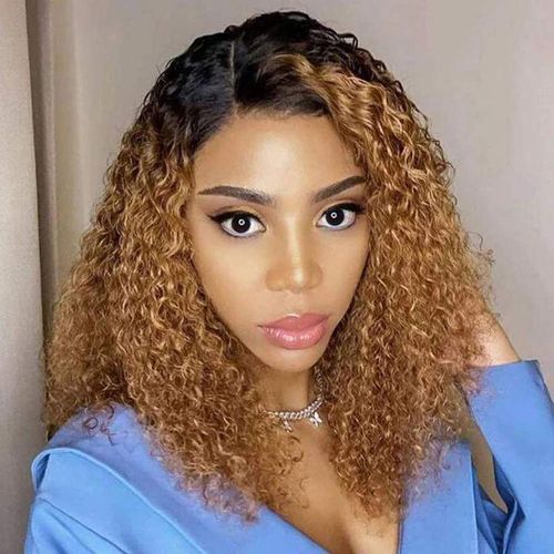 Elegant human hair waterwave Wig with a 2*6 natural lace closure,can be washed tonged and flat ironed__ 2/30