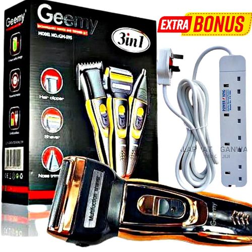 Geemy Rechargeable 3 in 1 Hair Shaver // Power King Extension Cable