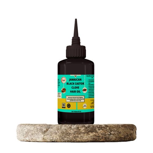 Mekis Jamaican Black castor Clove Hair Oil - Stimulates Hair Growth, Strengthens strands, Reducing thinning and promoting volume.