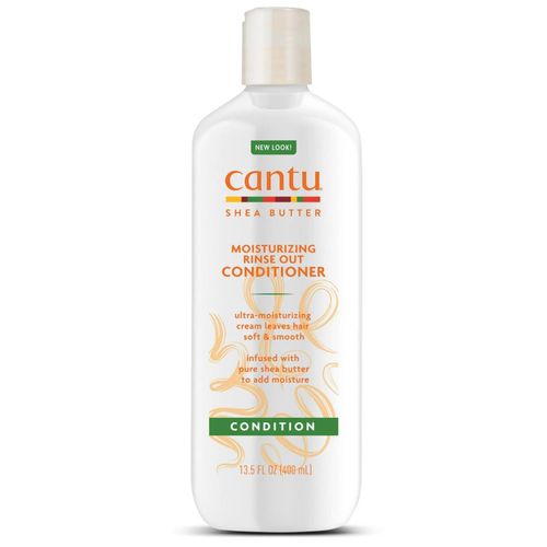 Cantu Shea Butter Moisturizing Rinse Out Conditioner.
