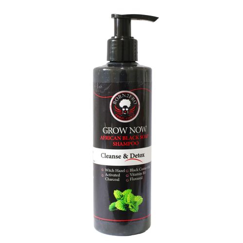 Born2Fro Grow Now African Black soap shampoo