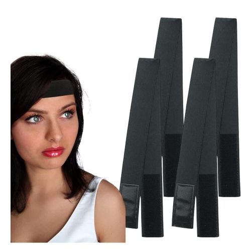 4 PCS Elastic Band for Wigs, Adjustable Elastic Lace Melting Band for Wig Edges,Wig Elastic Band Edge Wrap to Lay Edges, Elastic Headband For Closure Frontal Wigs
