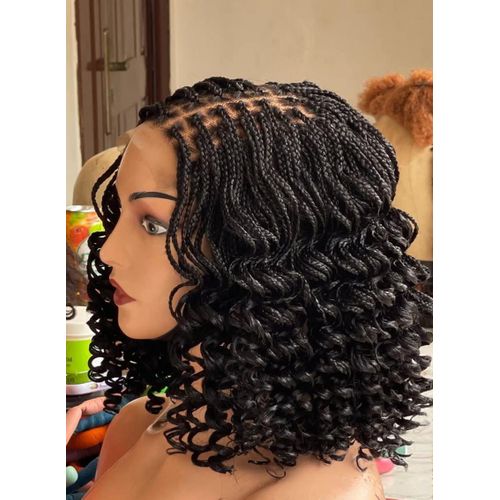 4*4 lace braided wig