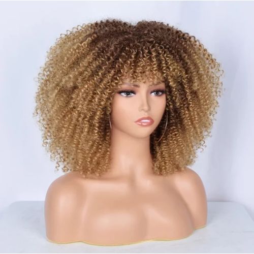 Afro Curly Natural Full Synthetic Wig + FREE Gift Inside!!!