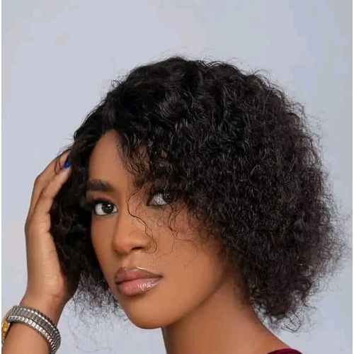 Water Curl Closure Human Hair Wig