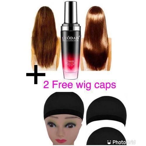 Luodais Human Hair Wig & Weave Repair Serum + Free Wig Caps