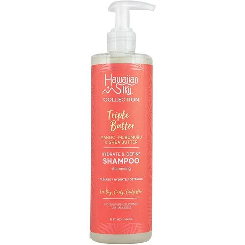 Hawaiian Silky Triple Butter Hydrate and Define Shampoo 12 Oz.