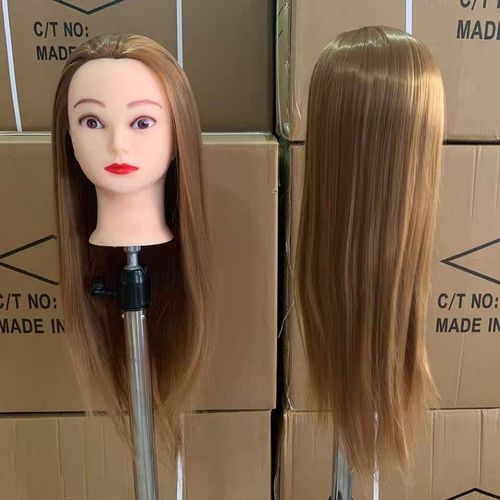 Training Mannequin Hairdresser Training Doll Training Dummy Head Semi Human Brown hair saloon Training Dummy