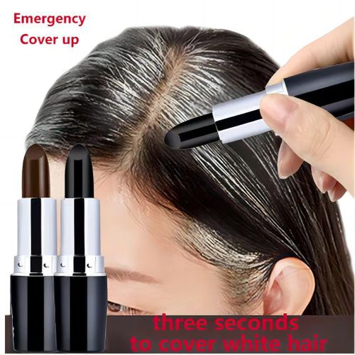 Beauty Black & Dark Brown one time hair dye stick with instant root coverage, Hair colour modify cream stick, Hair care