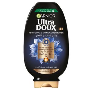 Garnier Ultra Doux Black Charcoal & Nigella Seed Oil Conditioner For Greasy Scalp And Dry Lengths - 360ml