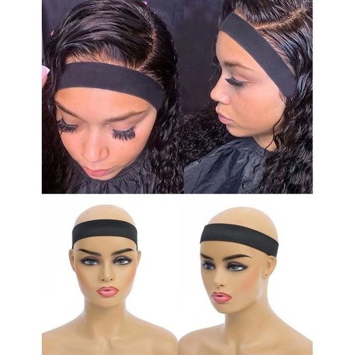 Elastic Bands For Wig Edges Lace Melting Bands Wig Bands For Keeping Wigs In Place,black
