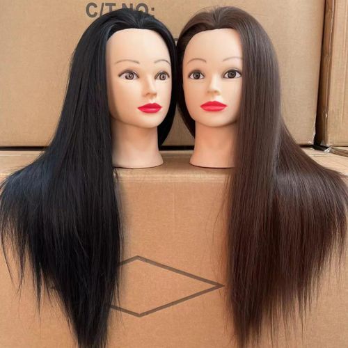 Pro Practice Hair Styling Dummy Model Hairdressing Doll Semi_Human salloon training dummy