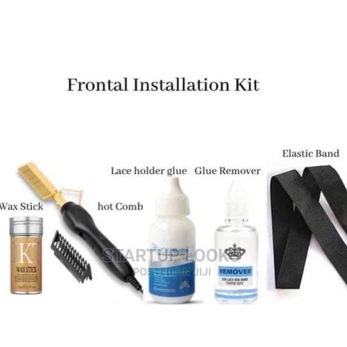 Wig Installation Combo Set, Wax Stick, Hot Comb, Elastic Band, Glue, Remover