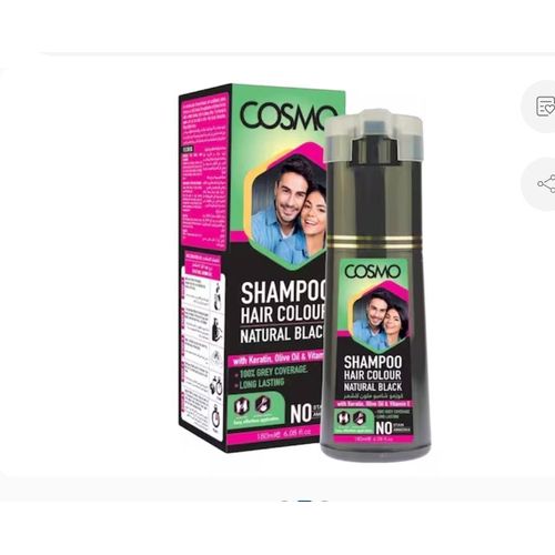 Cosmo Shampoo Hair Colour Natural Black